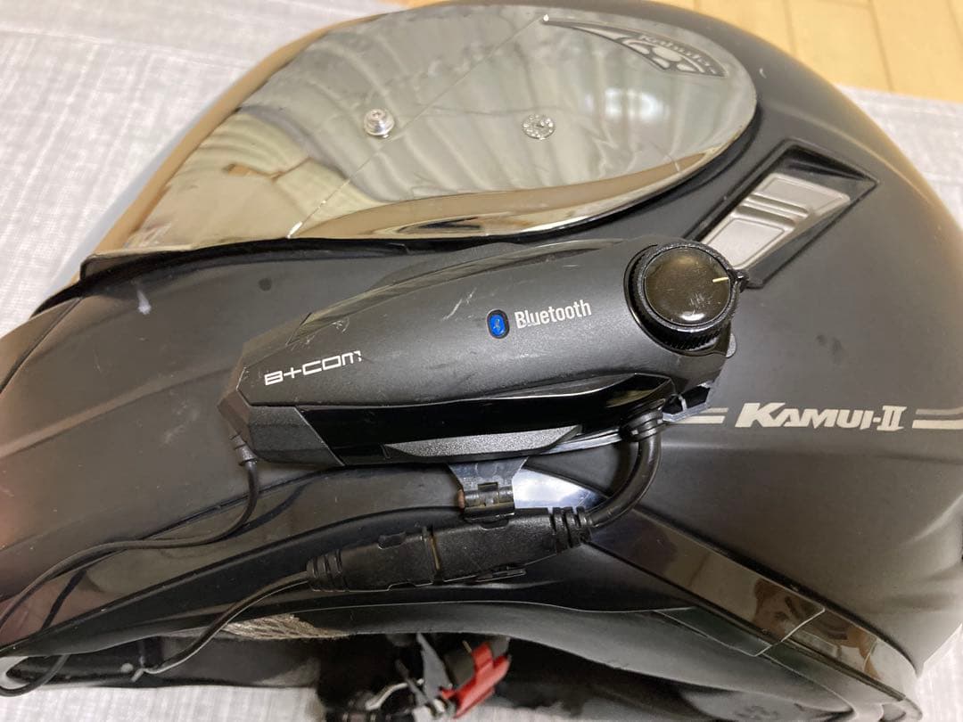 ビーコム付き Kamui II フルフェイスヘルメット マットブラック