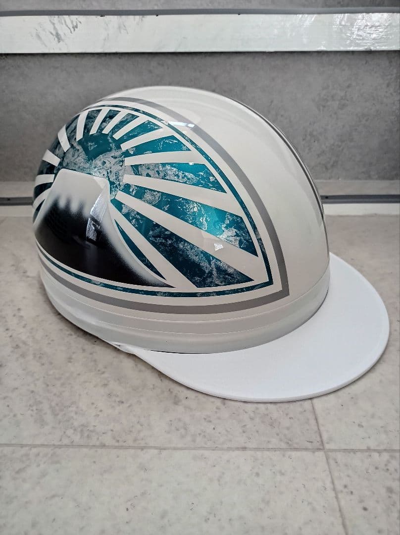 カスタムコルク半　白✘Candyターコイズブルーラップ富士日章