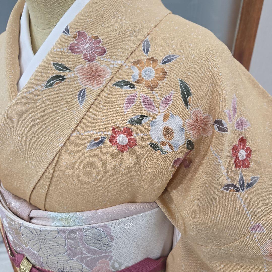 辻ケ花訪問着4点フルセット、 着物、袋帯、帯締め、帯揚げ