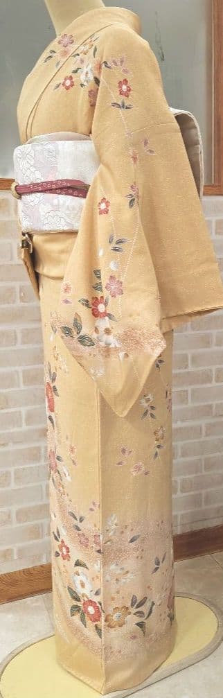 辻ケ花訪問着4点フルセット、 着物、袋帯、帯締め、帯揚げ