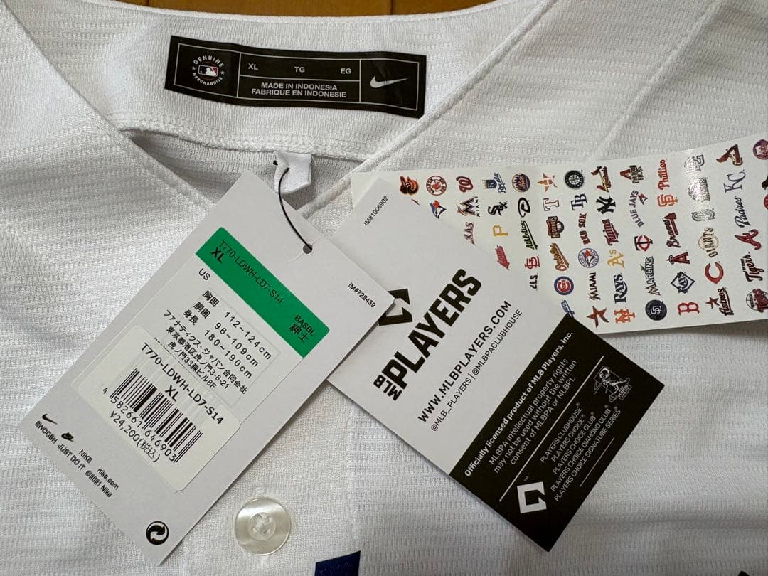 祝3年連続MVP！ ロサンゼルスドジャース大谷翔平選手ユニフォーム XLサイズ