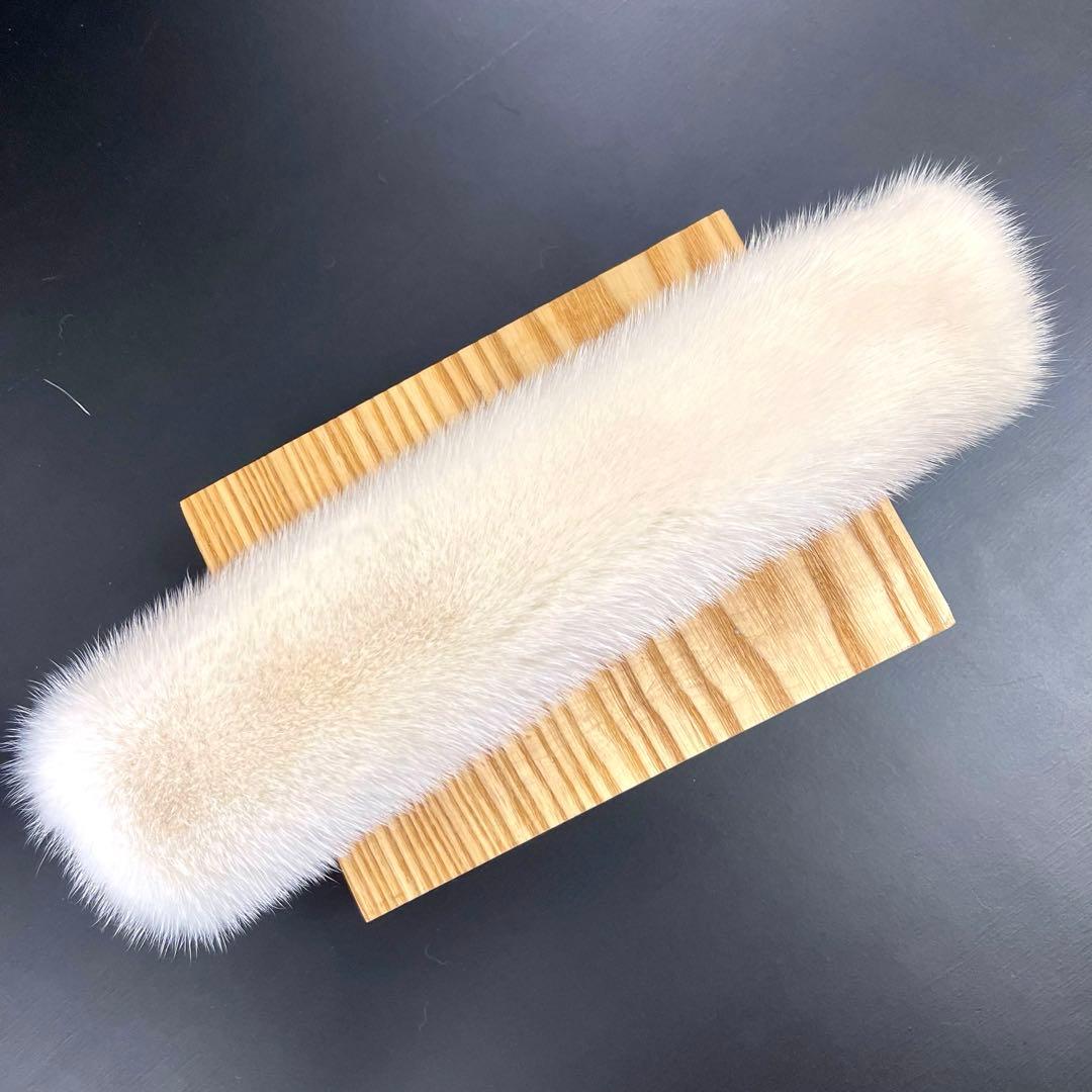 ミンク ハンドルカバー／オフホワイト LXサイズ／GAKE日本製❣️