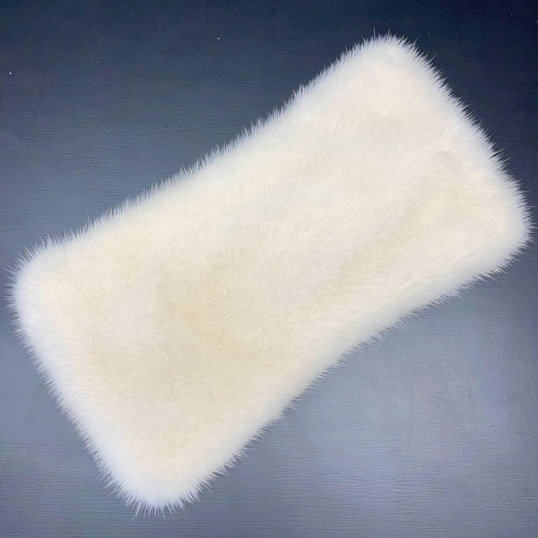 ミンク ハンドルカバー／オフホワイト LXサイズ／GAKE日本製❣️