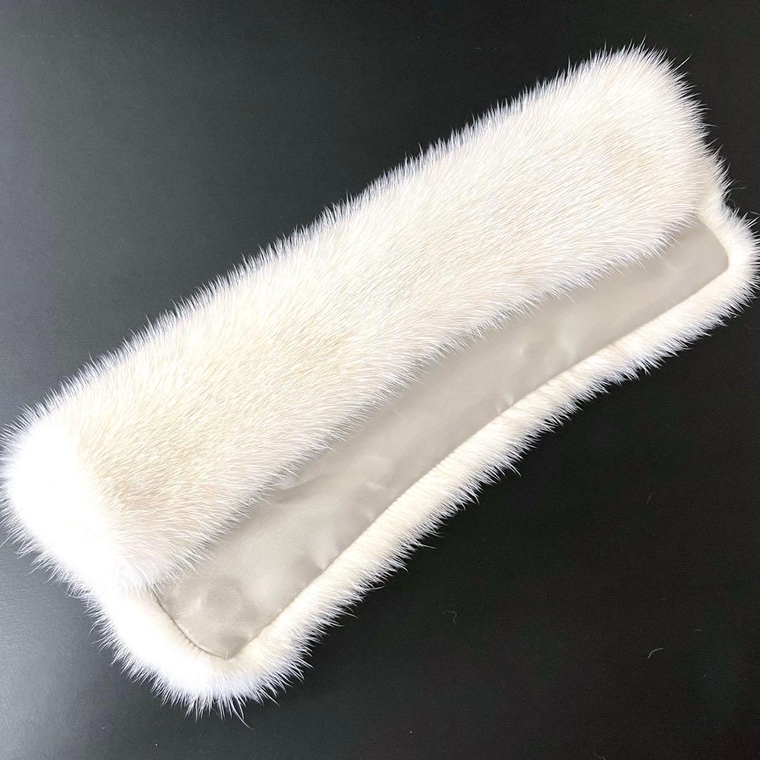 ミンク ハンドルカバー／オフホワイト LXサイズ／GAKE日本製❣️