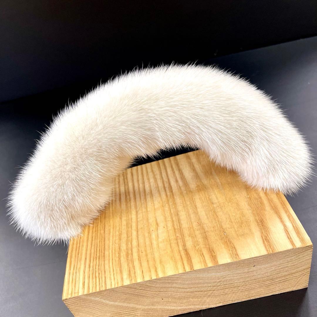 ミンク ハンドルカバー／オフホワイト LXサイズ／GAKE日本製❣️