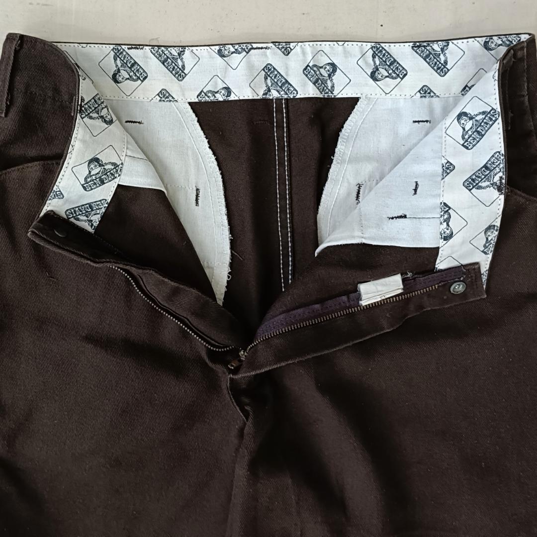 希少 USA製 BEN DAVIS フリスコ パンツ W33 ブラウン