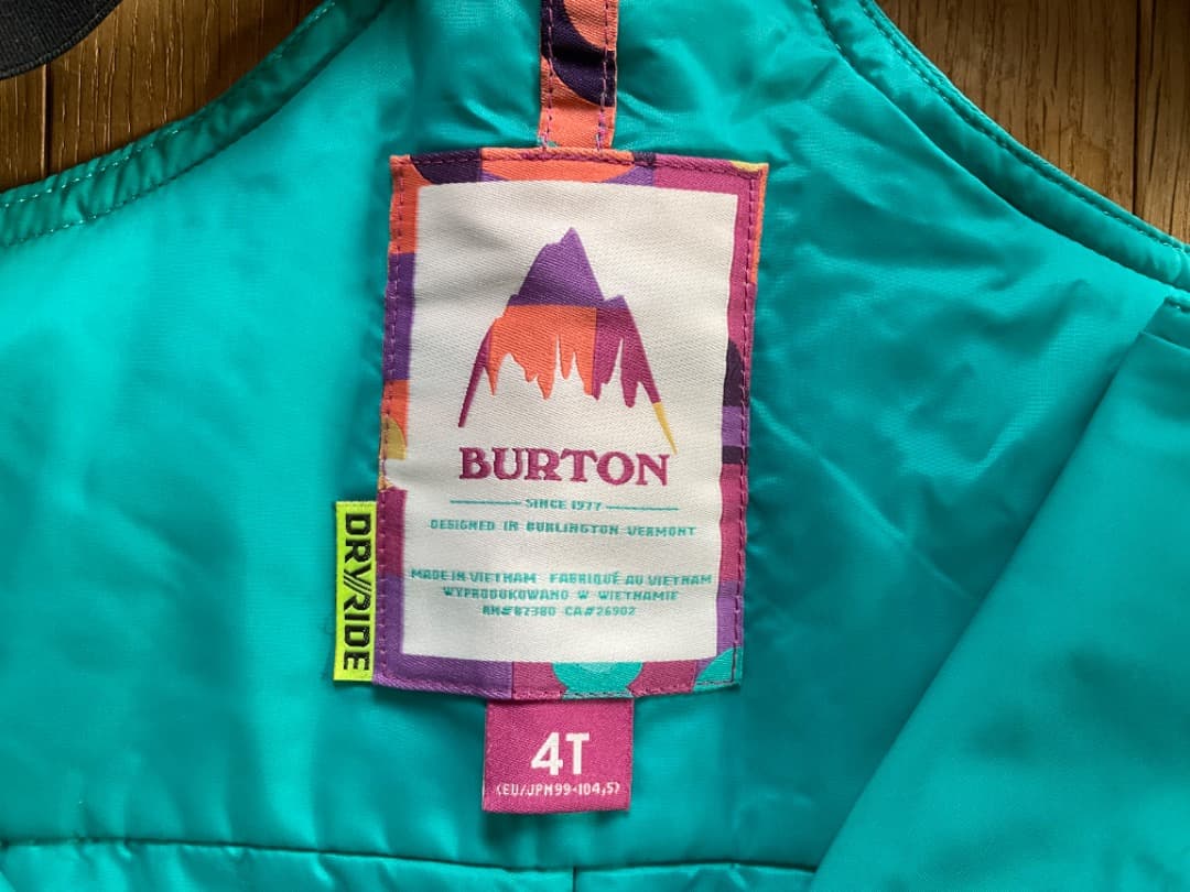 バートン スノーウェア キッズ上下