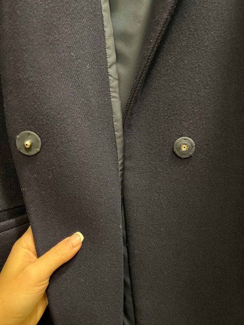 【美品】ENFOLDカシミヤ混コクーン　チェスターコート