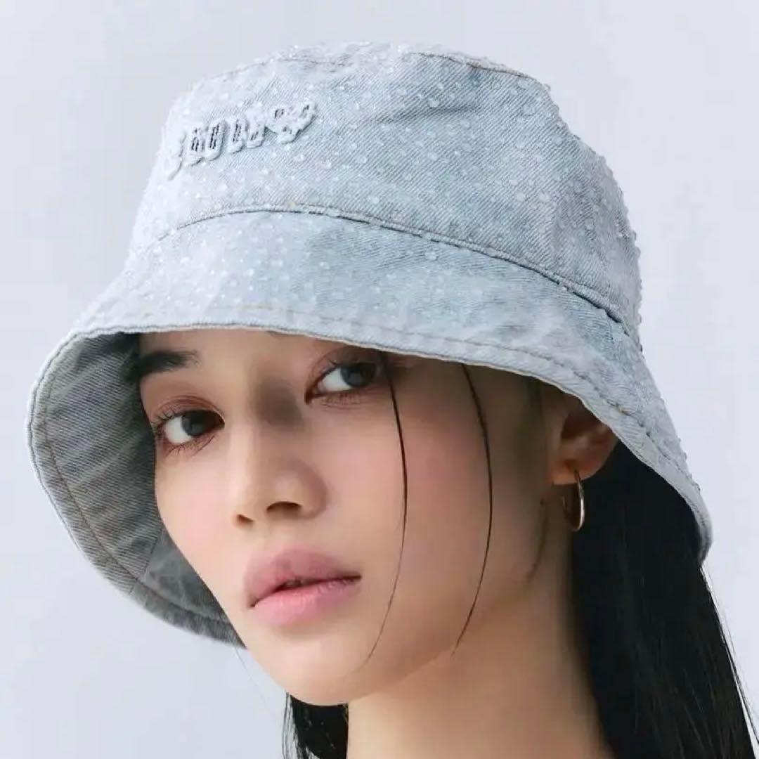 【新品】eimy istoire drop patternデニムバケットハット