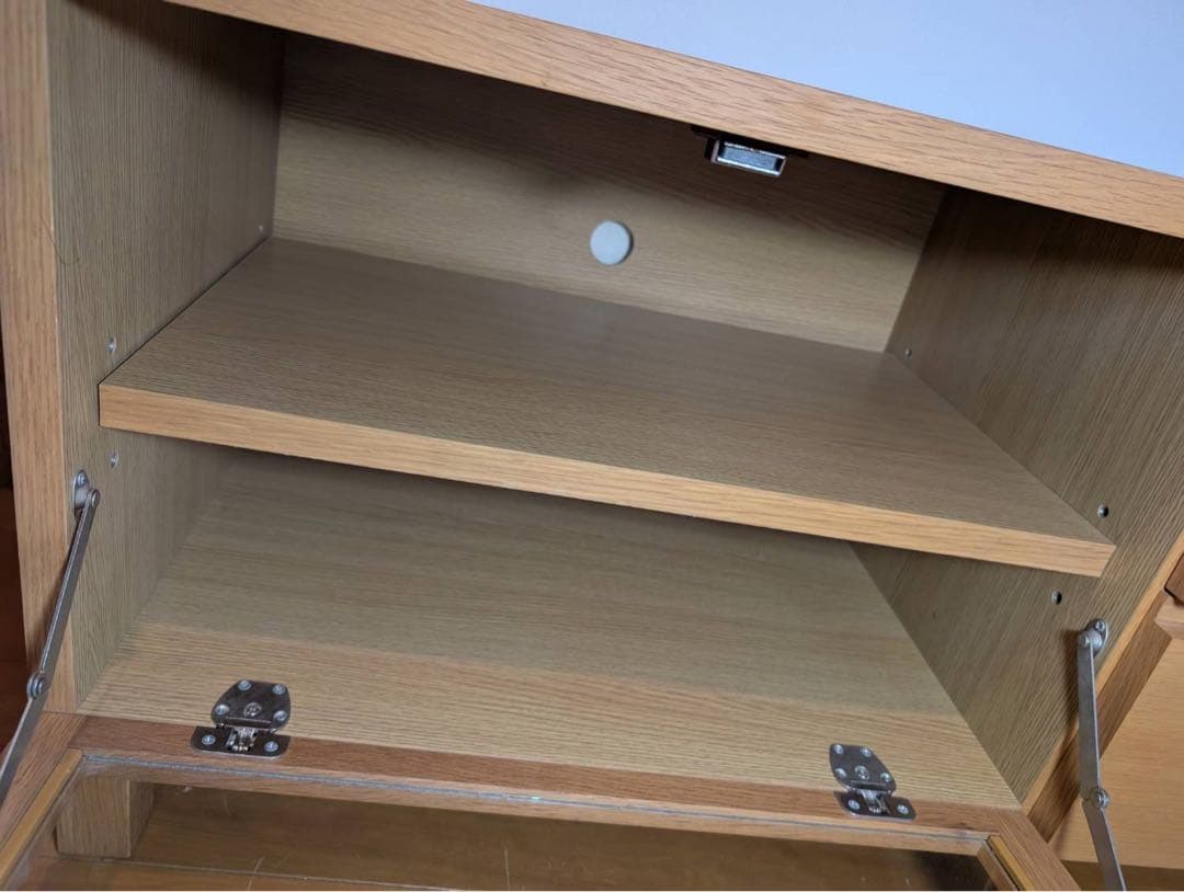 ■送料込■無印良品 木製テレビボード オーク材 収納棚 木製家具 TV台廃盤