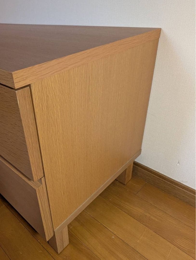 ■送料込■無印良品 木製テレビボード オーク材 収納棚 木製家具 TV台廃盤