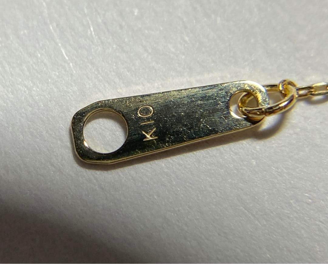 k10 モルガナイト　ダイヤモンド　ネックレス　10金