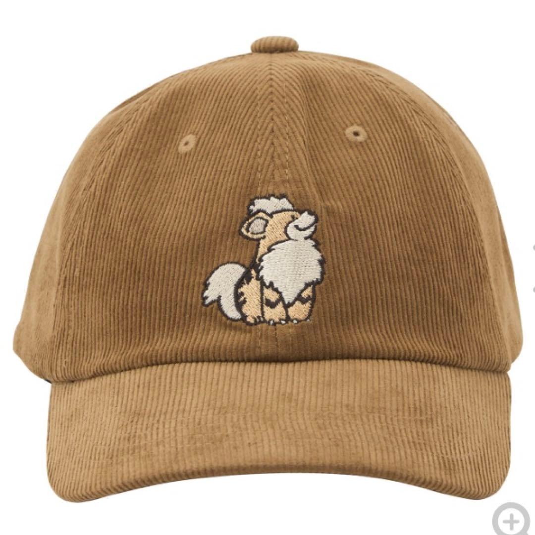 ポケモン　ガーディ　コーデュロイキャップ My Little Bestie 帽子