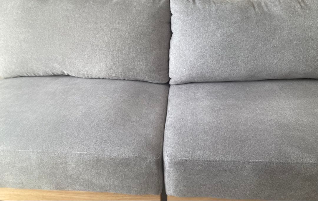 ソファー 2人〜3人掛け グレー リクライニングソファーベッド