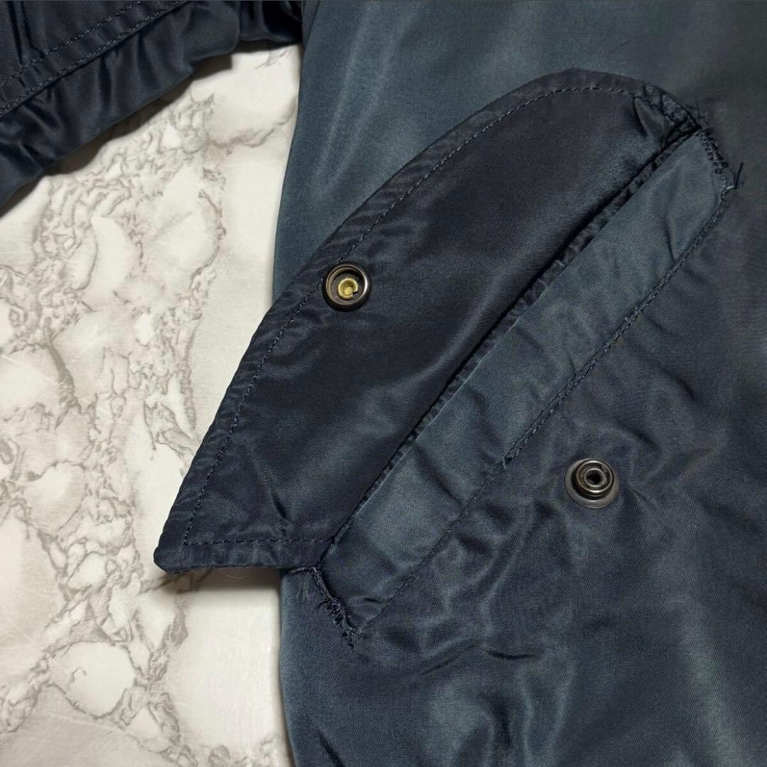 美品/旧タグ三本線【USA製】80s ALPHA ma1 　Mサイズ　ネイビー