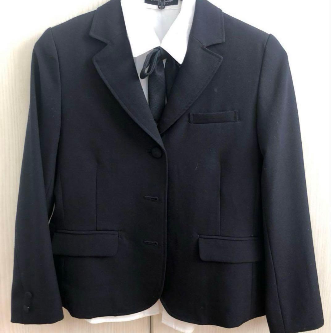 お受験 卒業式 ポンポネット ジュニア 女の子 フォーマル セットアップ　150