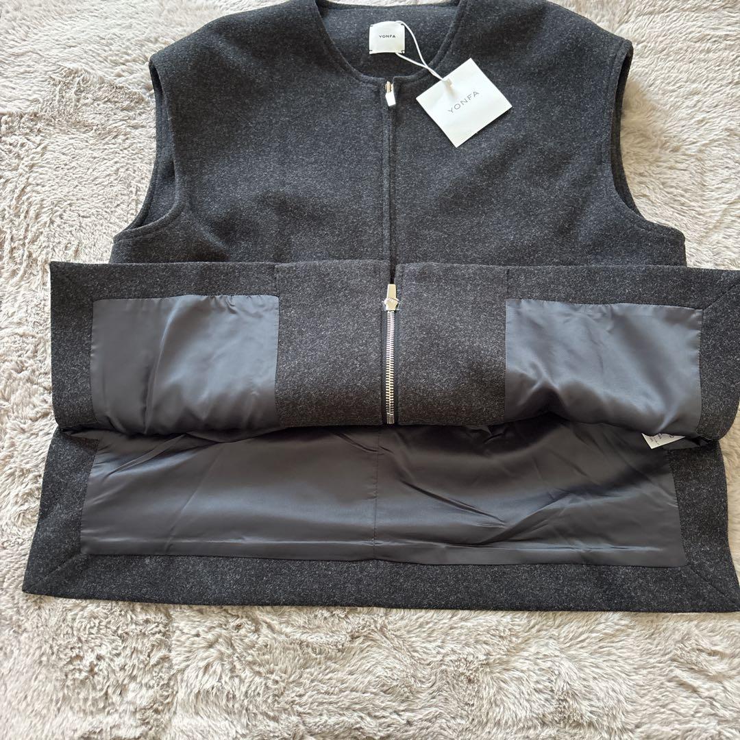 YONFA ウールジップベスト　【新品・タグつき】