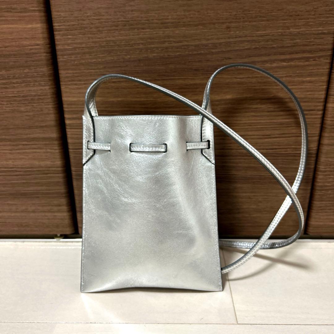 美品 J&Mデヴィッドソン ファロートートバッグミニ シルバー