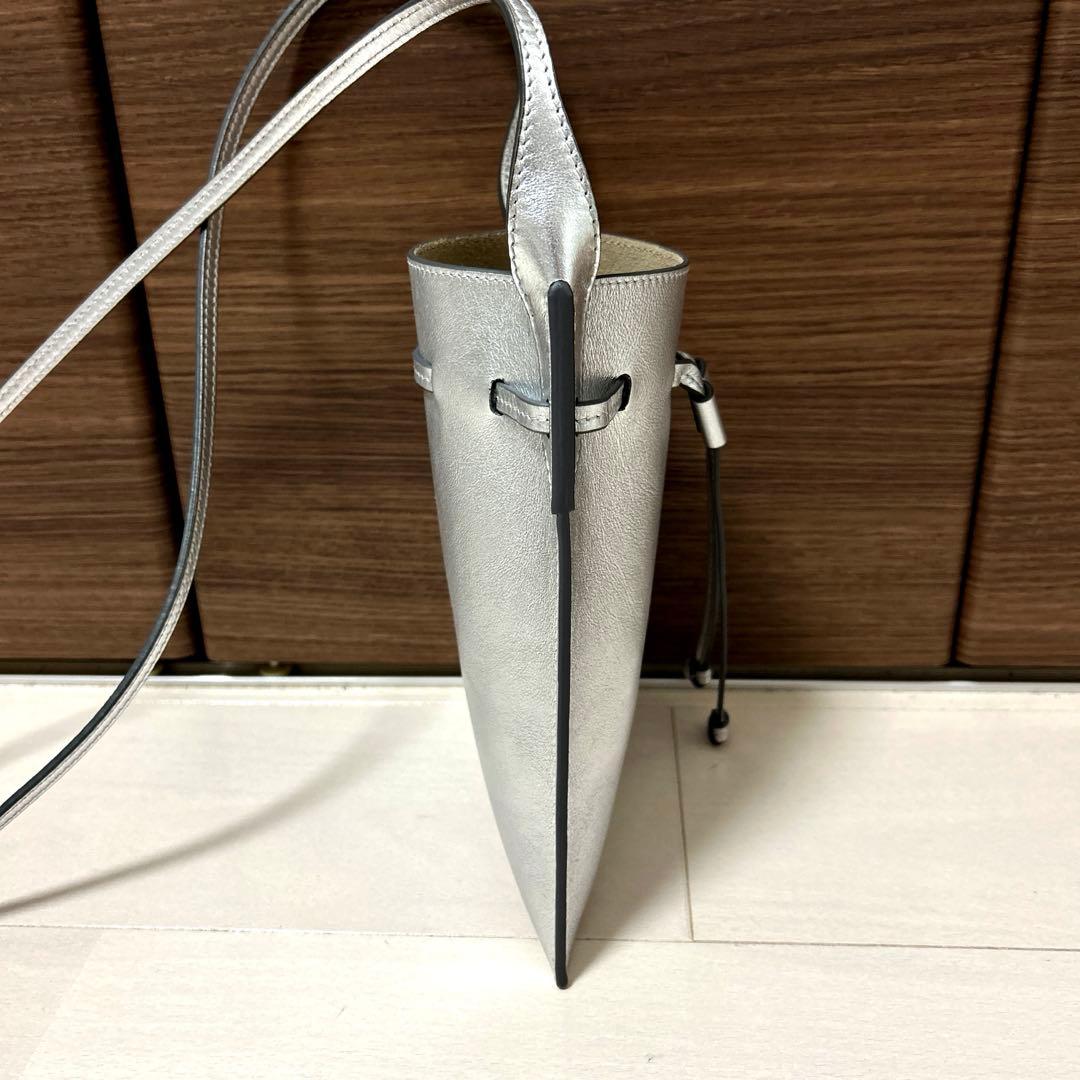 美品 J&Mデヴィッドソン ファロートートバッグミニ シルバー