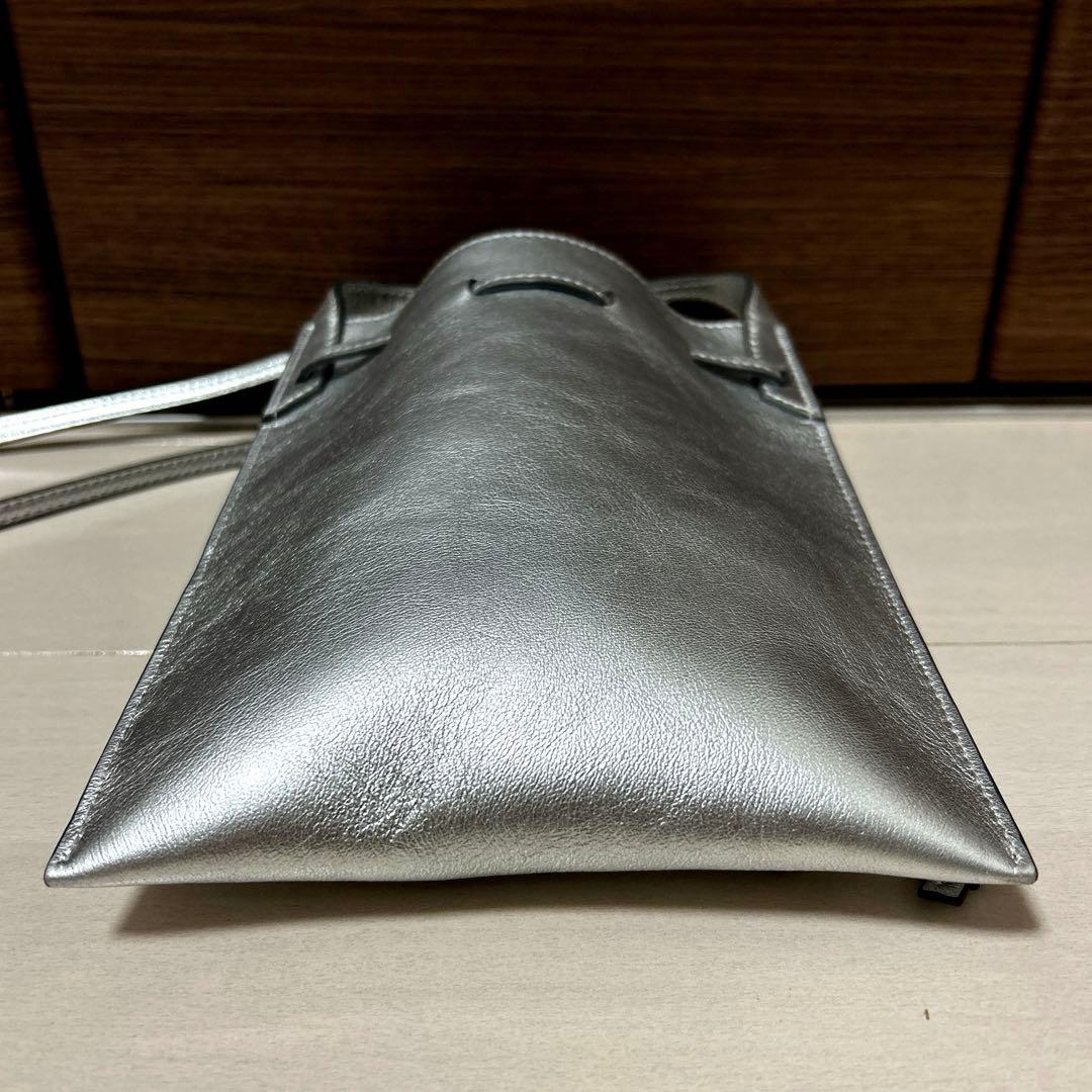 美品 J&Mデヴィッドソン ファロートートバッグミニ シルバー