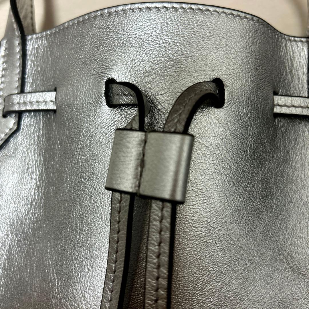 美品 J&Mデヴィッドソン ファロートートバッグミニ シルバー