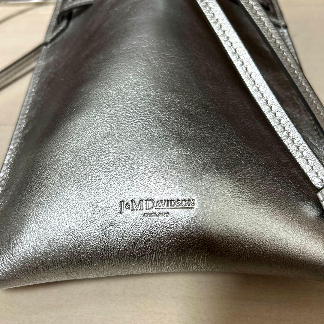 美品 J&Mデヴィッドソン ファロートートバッグミニ シルバー