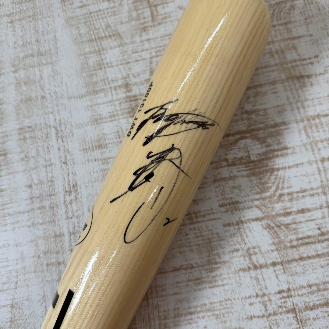 日本ハムファイターズ　杉谷拳士　硬式バット　ZETT プロ野球　サイン入り