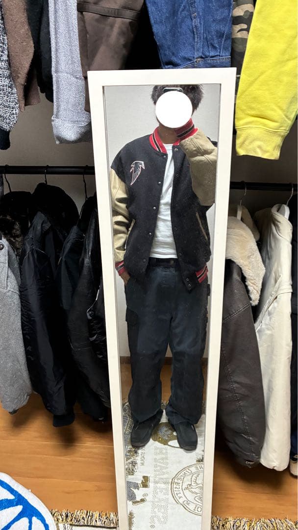 Nike Falcons スタジャン XL 黒/ベージュ