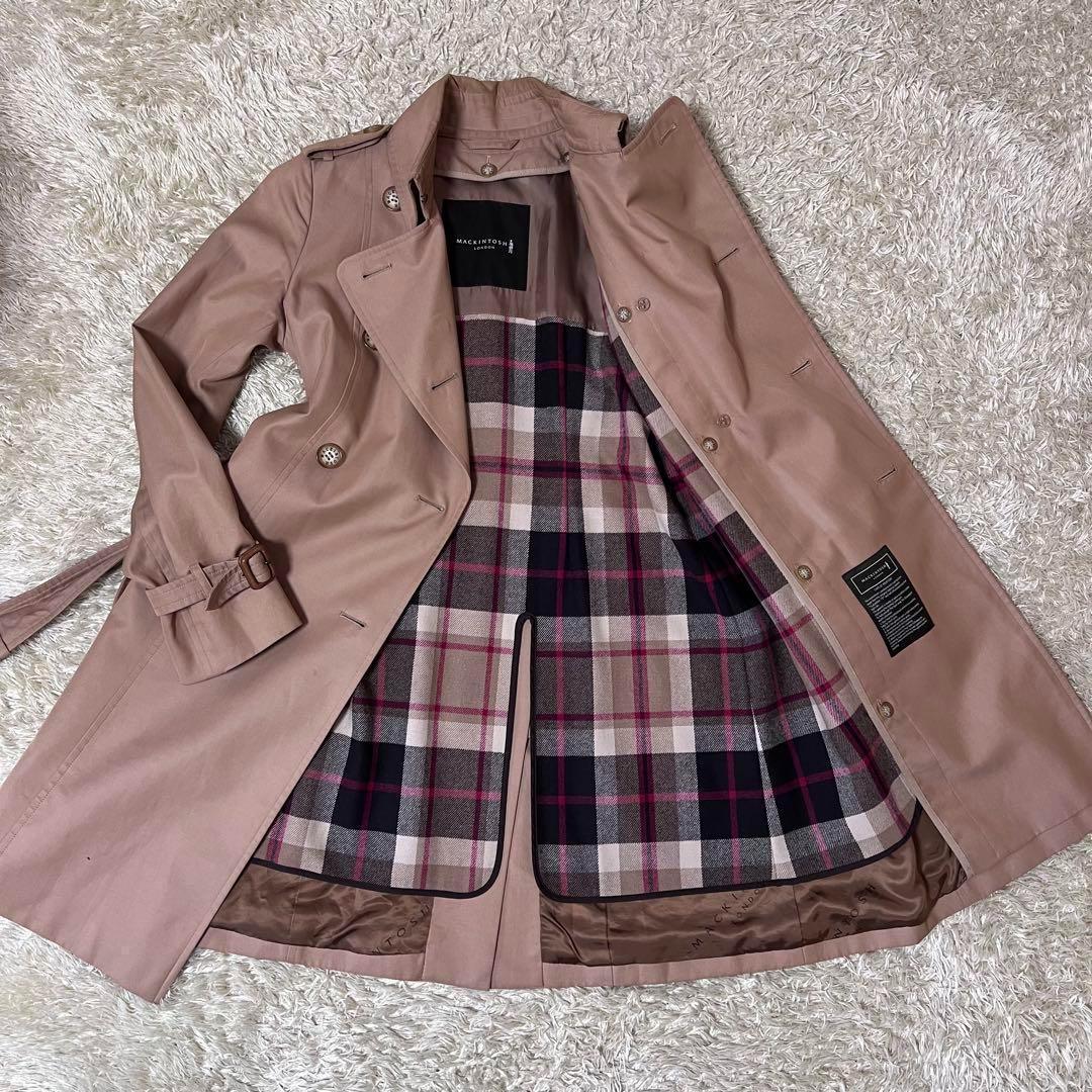 ☆極美品☆マッキントッシュ　トレンチコート　ライナー　キャメル　36 S