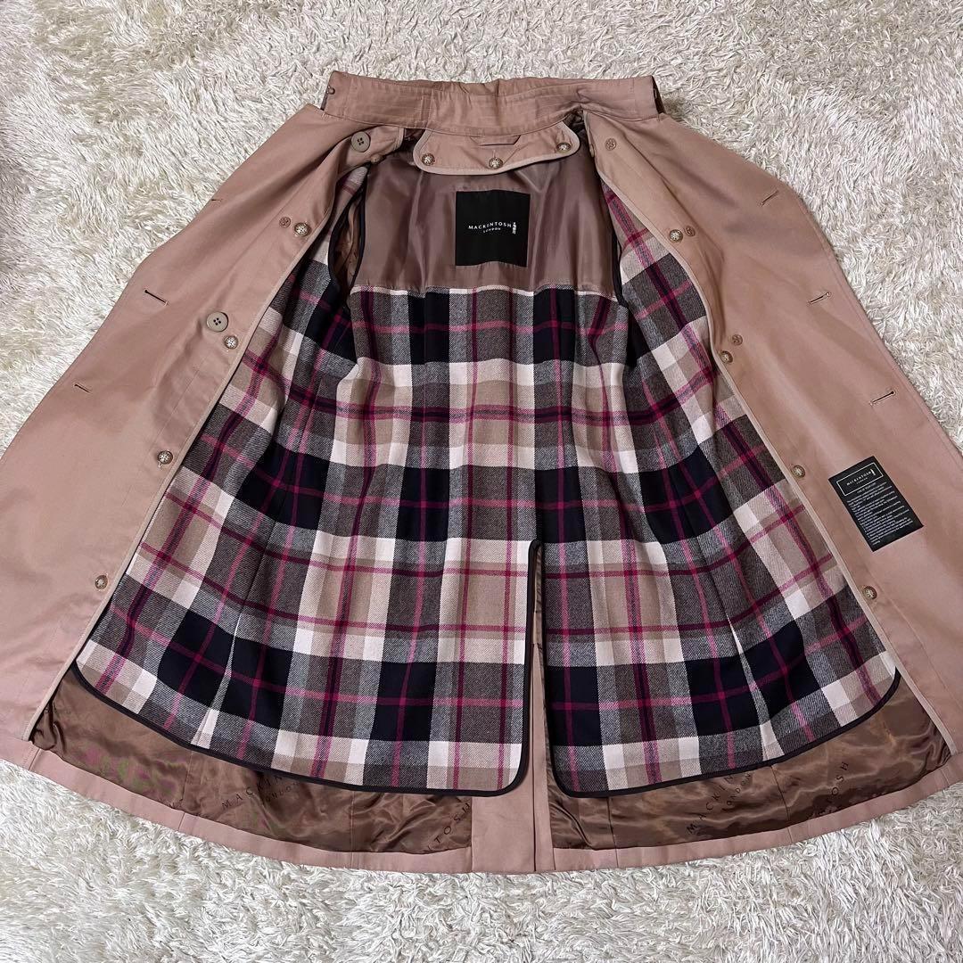 ☆極美品☆マッキントッシュ　トレンチコート　ライナー　キャメル　36 S