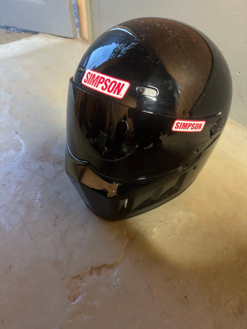 SIMSON ブラック フルフェイスヘルメット　60センチ