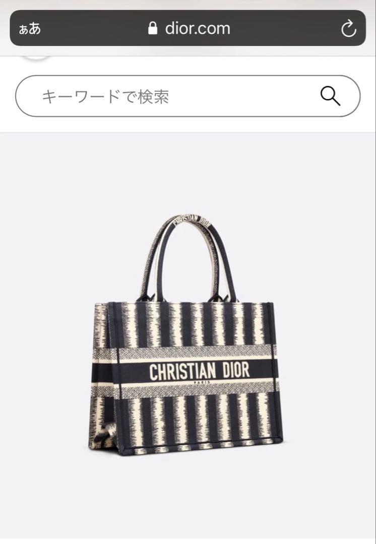 ディオール ブックトート ミディアム Christian Dior