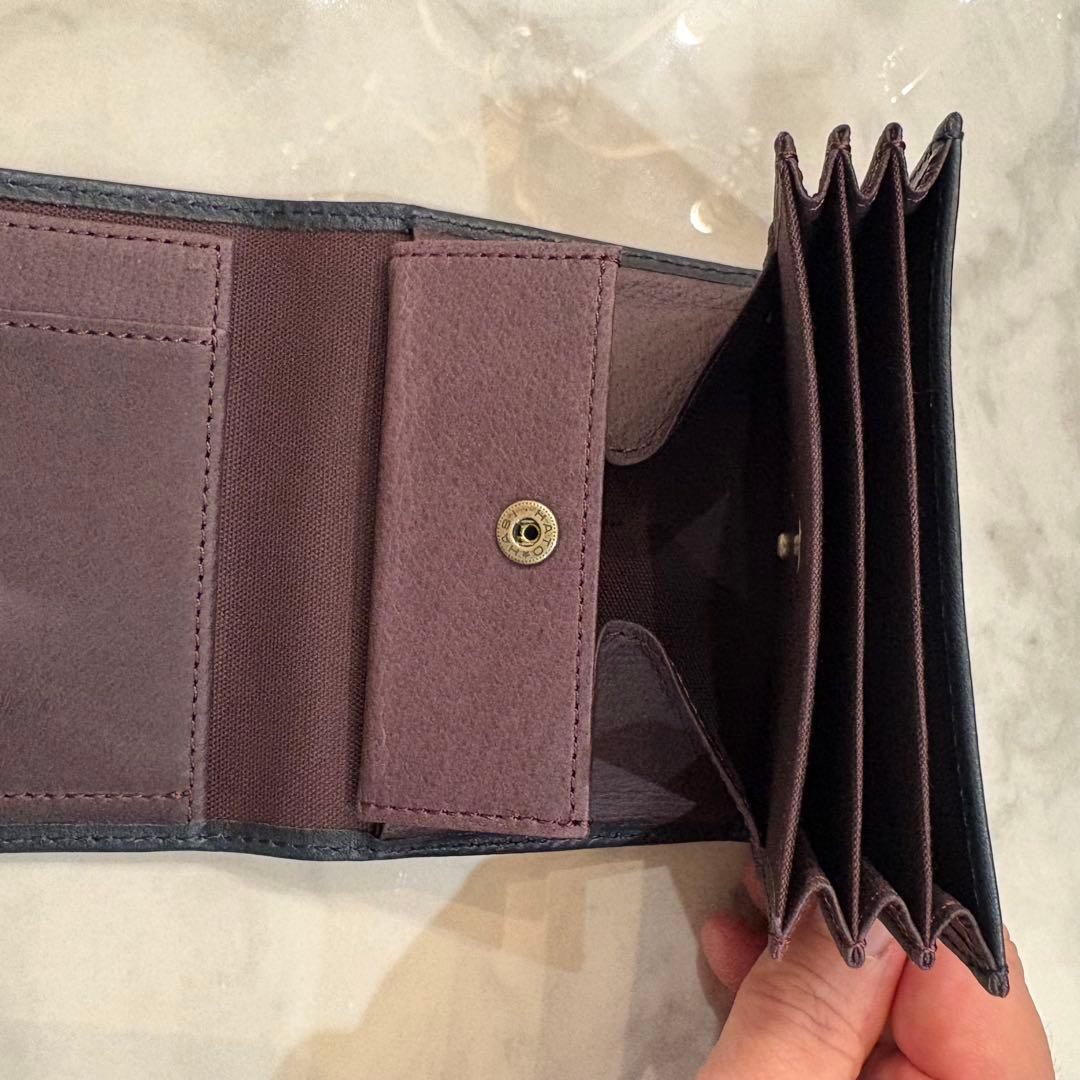 【新品・未使用品】m＋ エムピウ ミッレフォッリエⅡP25 ネイビー/ブラウン