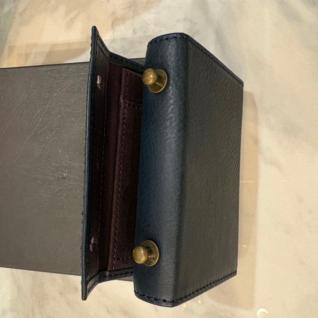 【新品・未使用品】m＋ エムピウ ミッレフォッリエⅡP25 ネイビー/ブラウン