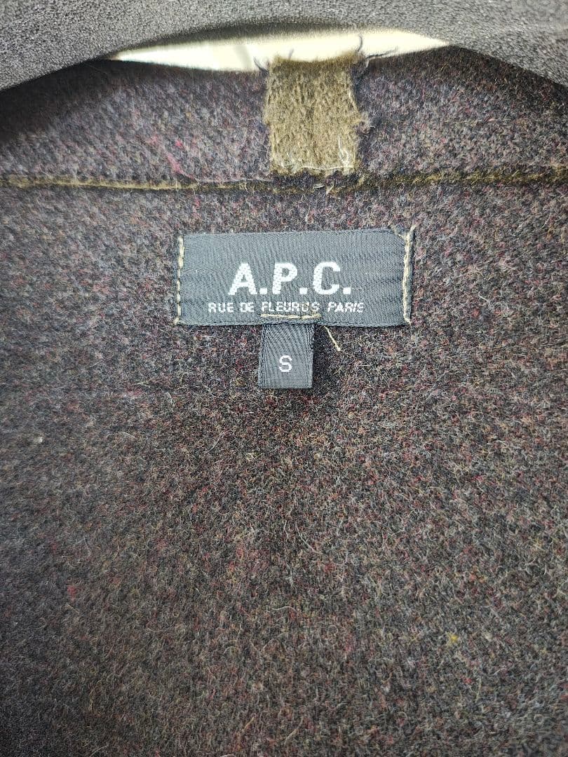 90Sビンテージ！フランス製apc メンズモッズコート（ウールメルトン）