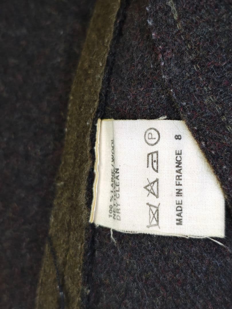 90Sビンテージ！フランス製apc メンズモッズコート（ウールメルトン）