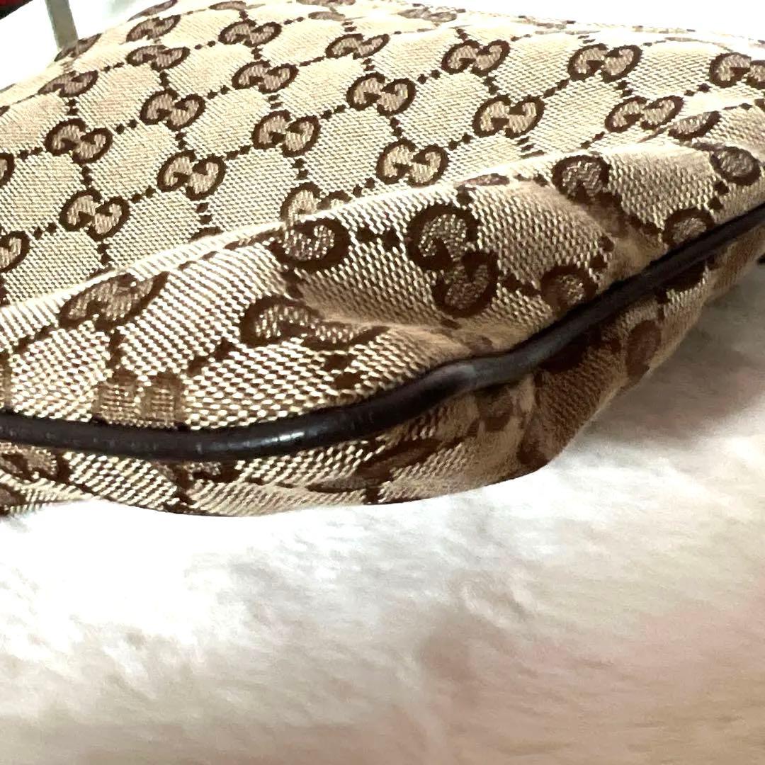 美品 GUCCIGGキャンバス シェリーライン 型番146309