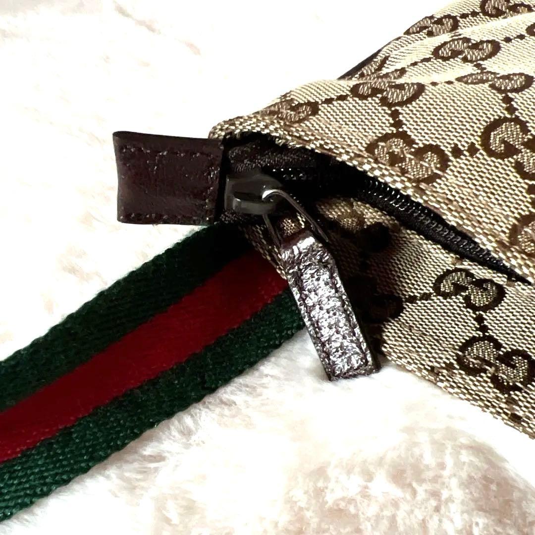 美品 GUCCIGGキャンバス シェリーライン 型番146309