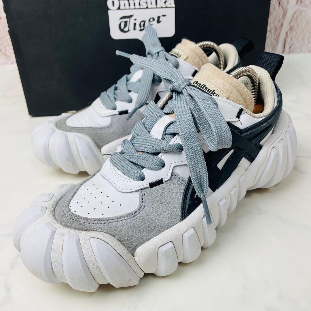 【名作】Onitsuka Tiger DENTIGRE 厚底 白 本革 23.5