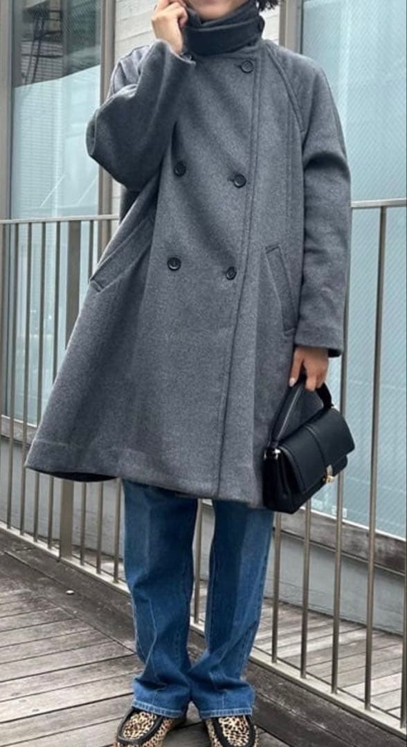 SIMPLICITE Wビーバーテントライントレンチコート