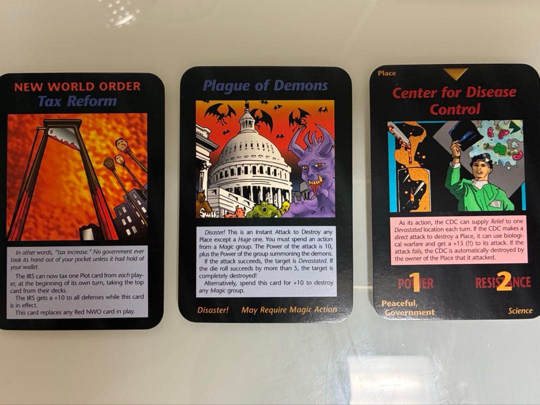 95年版　限定品　イルミナティカード　疫病　話題の3枚セット