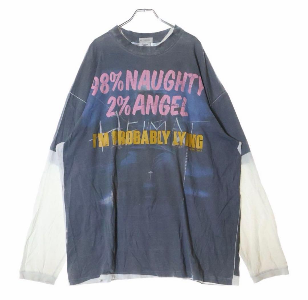 VETEMENTS 登坂広臣着用 転写 オーバーサイズ ロンT 正規品 美品
