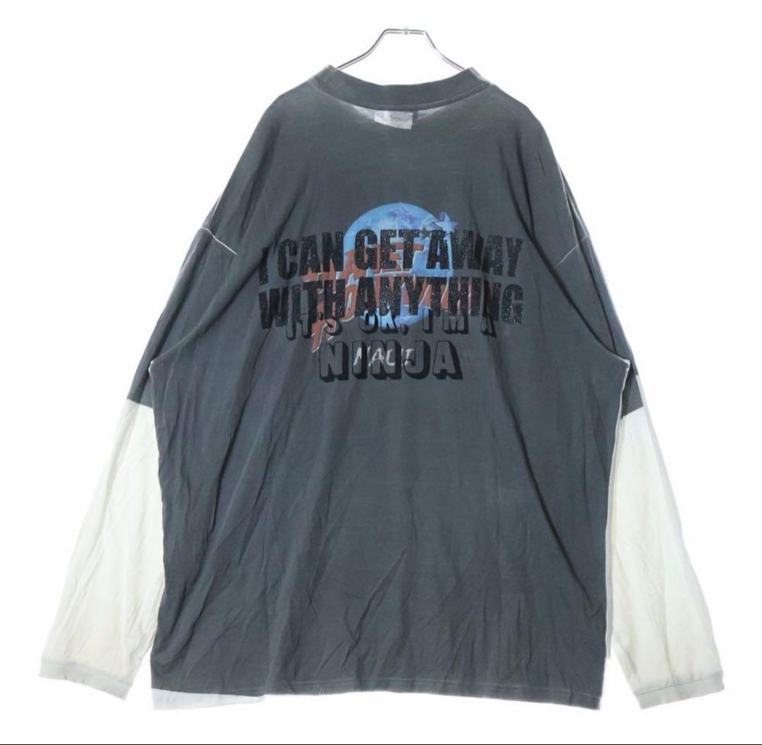 VETEMENTS 登坂広臣着用 転写 オーバーサイズ ロンT 正規品 美品