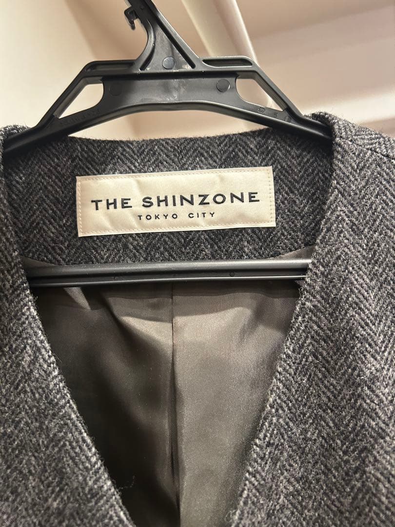 THE SHINZONE グレー ツイード ベスト