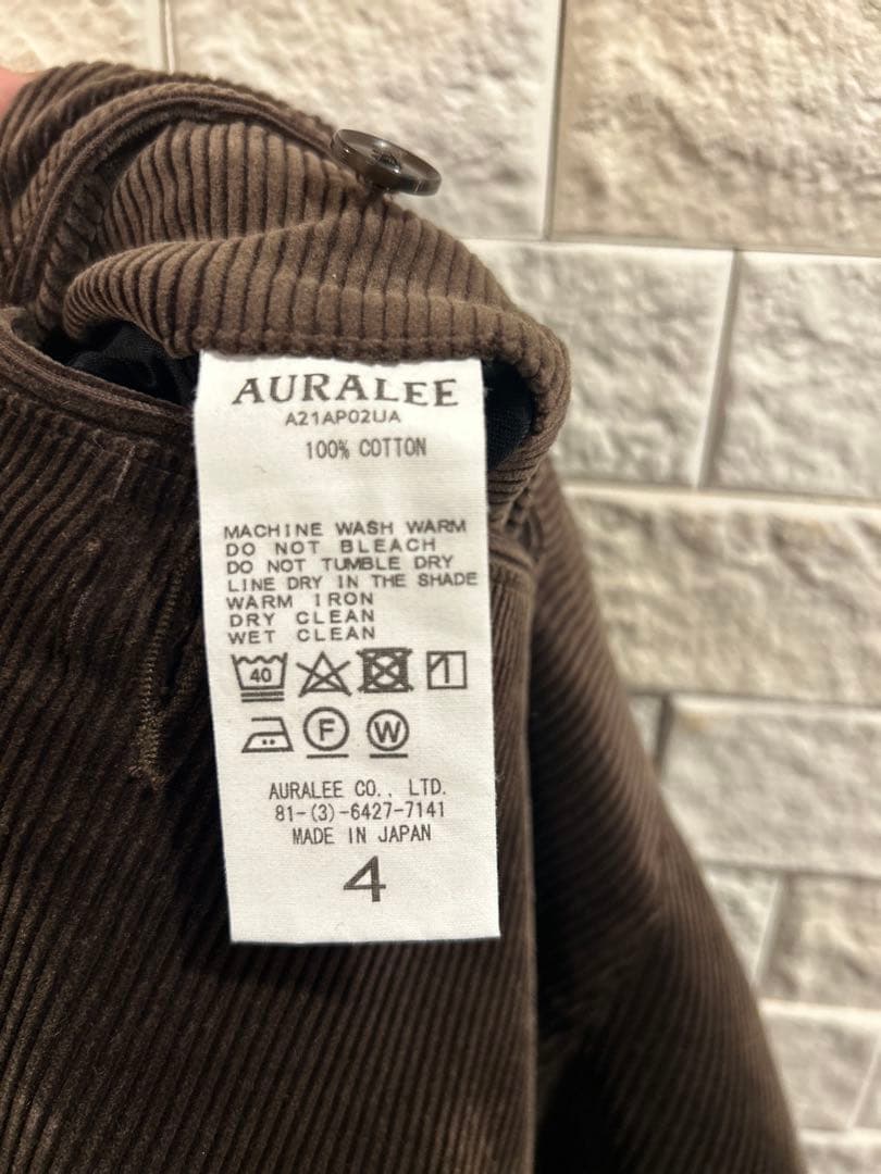 auralee コーデュロイパンツ　21aw