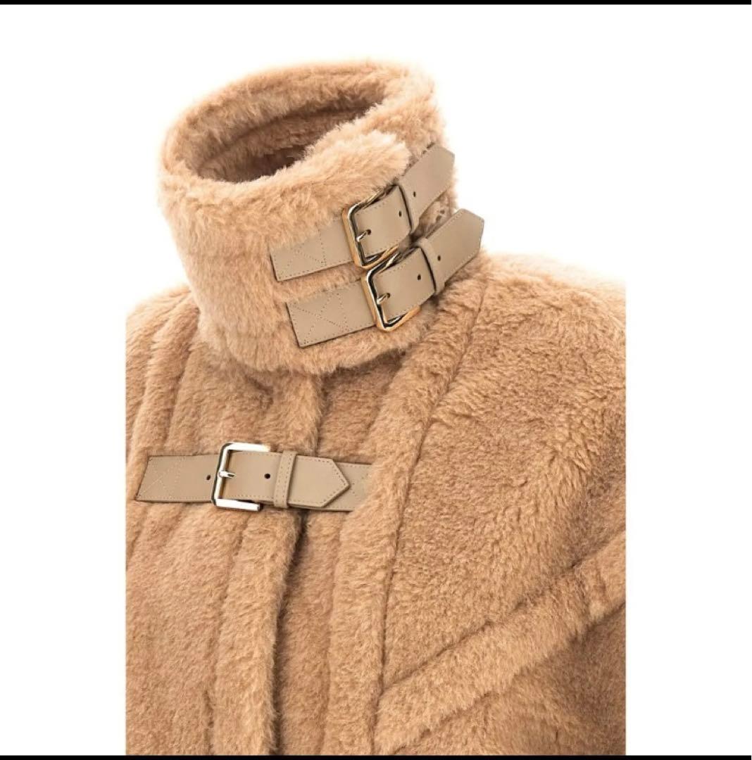 MAX MARA マックスマーラ テディポンチョ ベージュ カシミヤ混