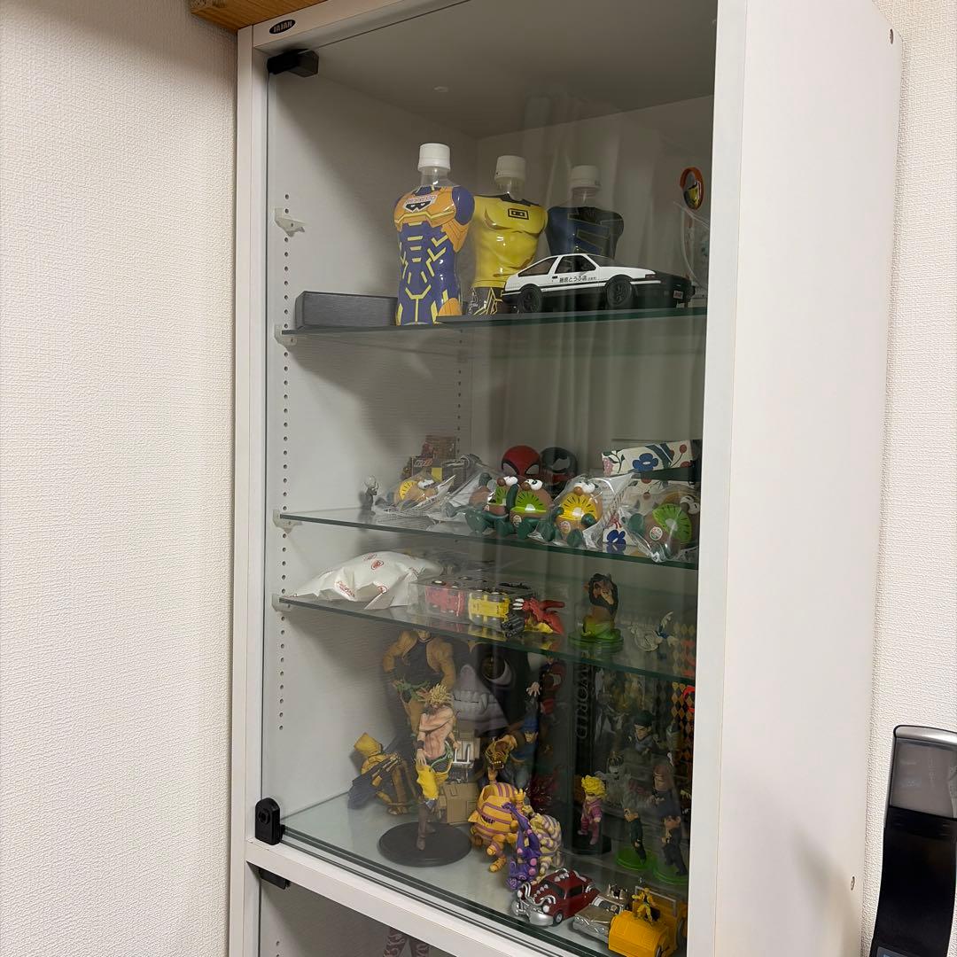 K*Y様 JAJAN ホワイト　ガラス　ディスプレイケース　フィギュアラック