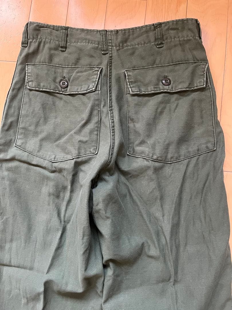 70s　米軍　ユーティリティ　トラウザーパンツ　OG-107 オリーブ　カーキ