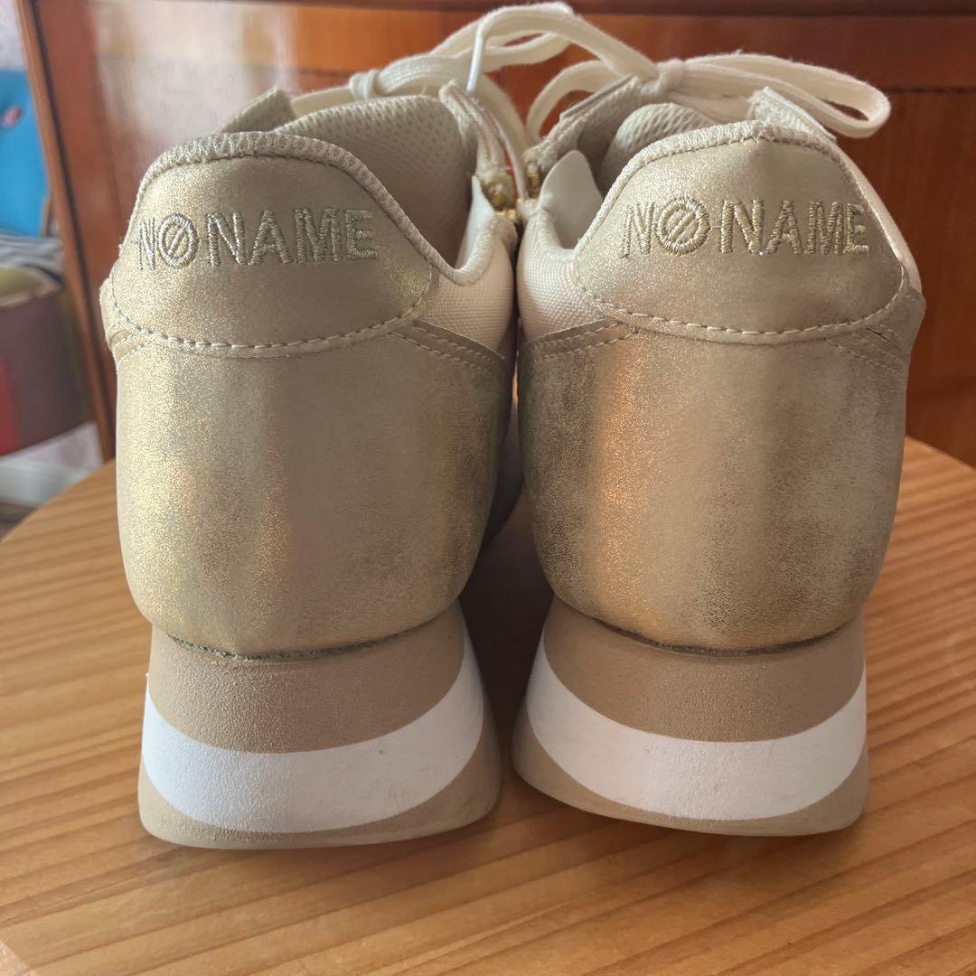 NO NAME ベージュ 厚底スニーカー