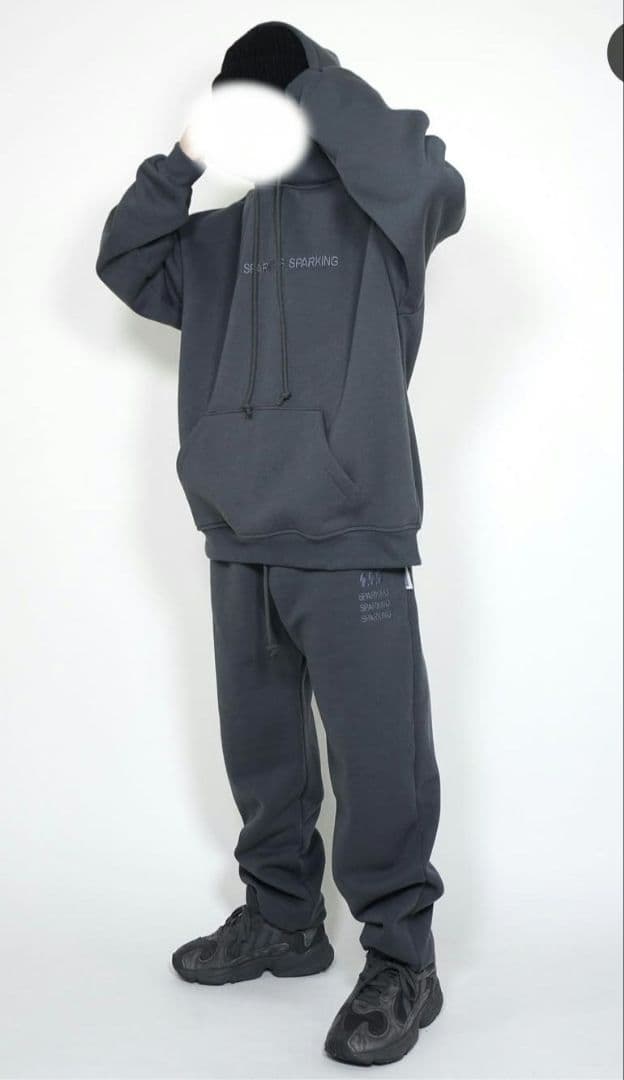 S.S.S 刺繍 セットアップ パーカー スウェット パンツ フーディ